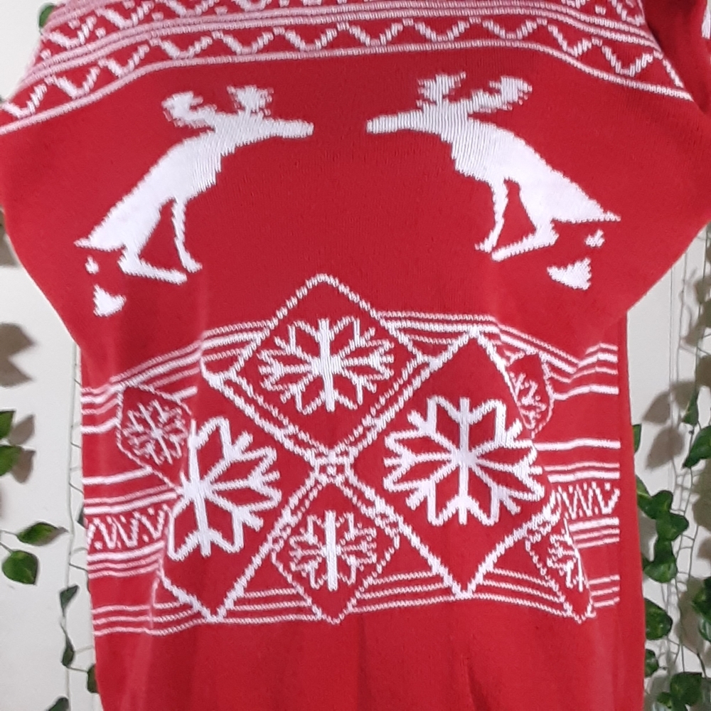 Ugly Christmas Pooping Reindeer Novelty Sweater - 3X